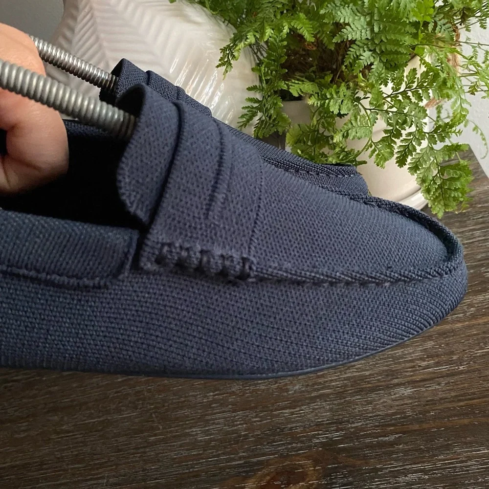 Rothy’s Mens 11 Driving Loafer The Driver in Navy Slip‎ On Loafers Navy Blue